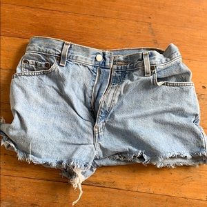 Levis Vintage High Rise / Waist Jean shorts